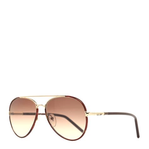 PRADA Metal Aviator Sunglasses SPR66X Brown